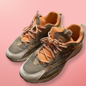 Orange and Beige Women’s Fila Ray Tracers